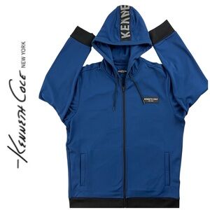 Kenneth Cole New York Blue Performance Zip-Up Hoodie